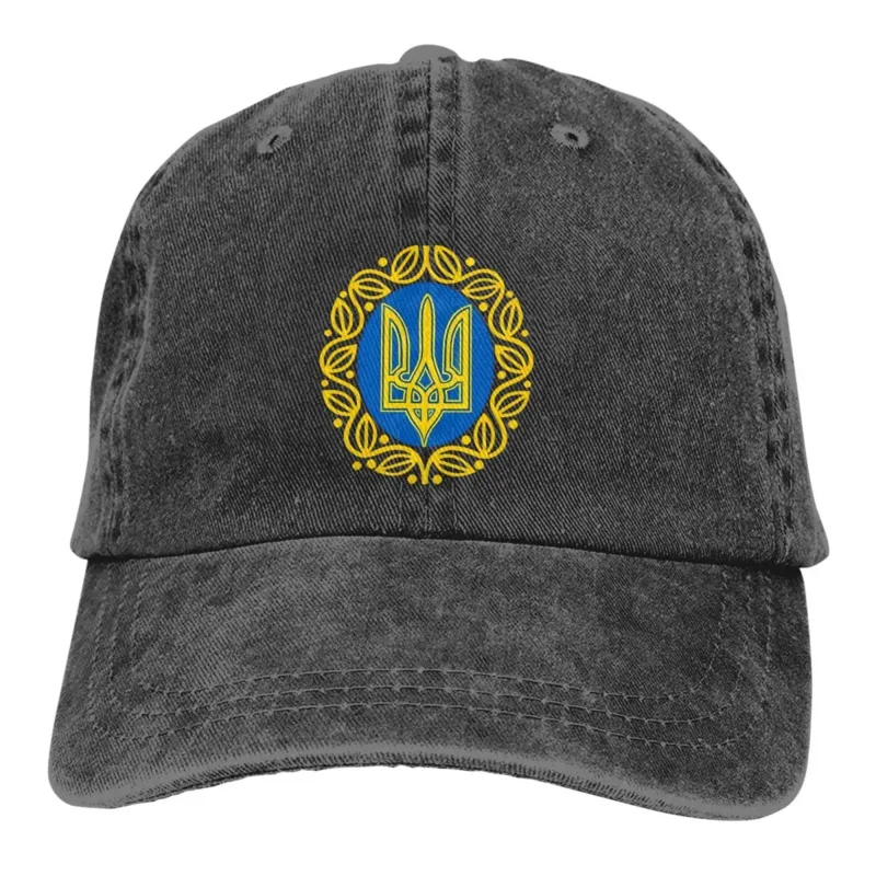 

Ukraine Trident Symbol Ukraine Tryzub Baseball Cap Men Hats Women Visor Protection Snapback National Caps