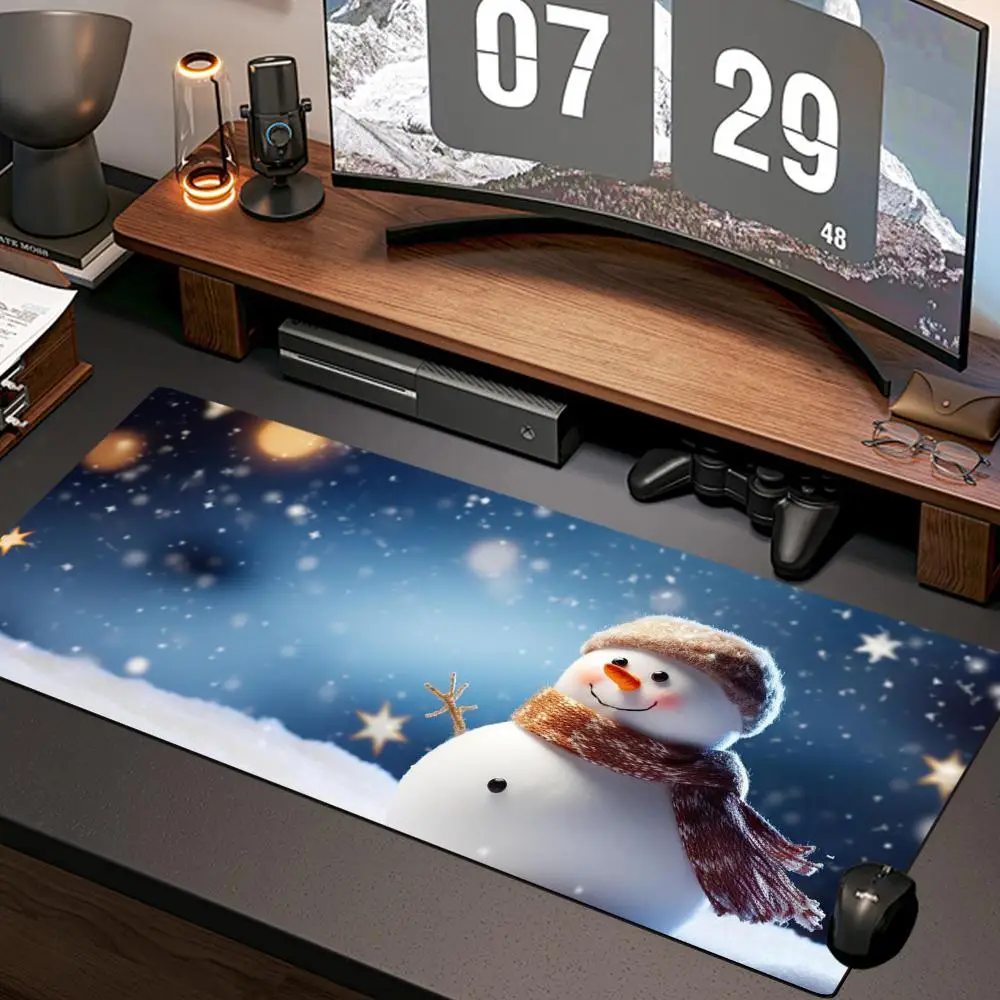 snowman Mouse Pad New Computer Home Mousepad XXL Desk Mats Natural Rubber Office Anti Slip Gaming Accessories pad