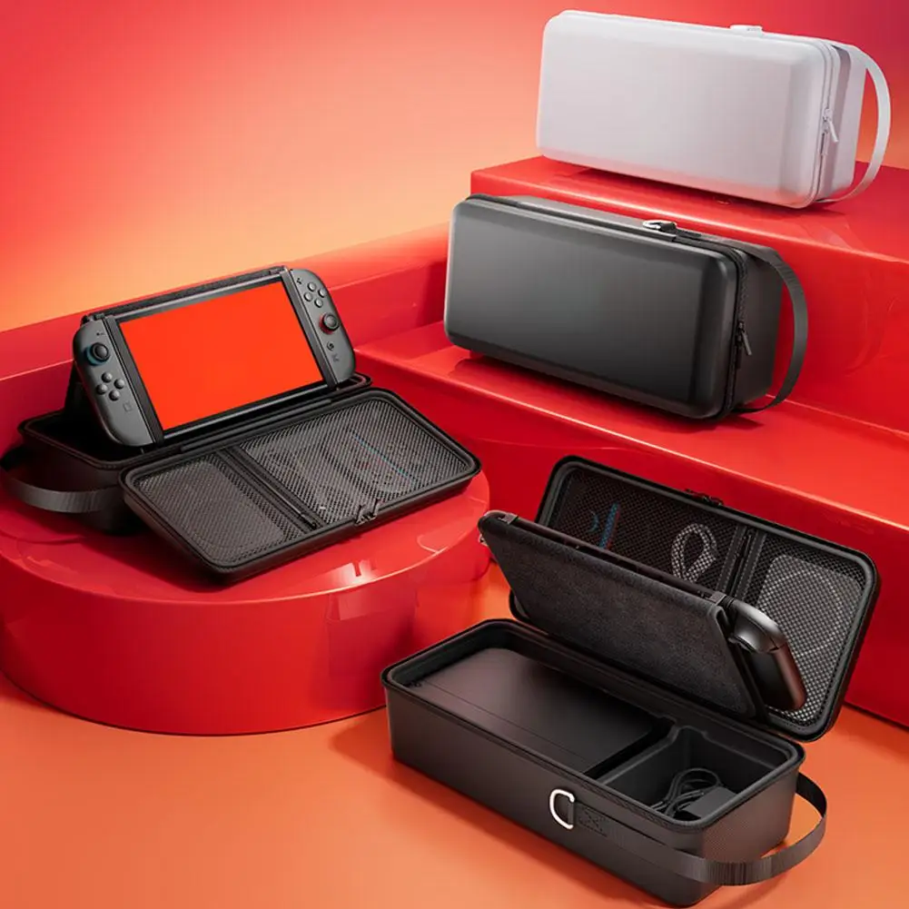 For NS Switch 2 Handheld Storage Bag Drop-Proof Large Capacity Carrying Hard Case Built-in Bracket For Switch 2 Game Accessories