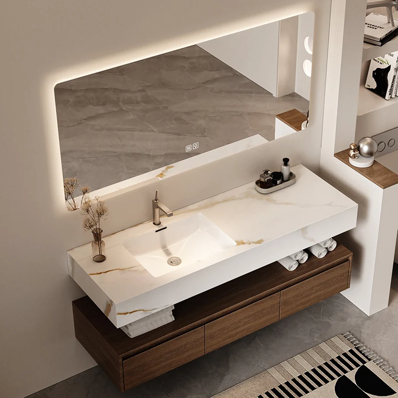 

White Corner Bathroom Cabinet Perfume Modern Skincare Drawers Bathroom Cabinet Paper Wooden Vanity Gabinete Trendy Furniture