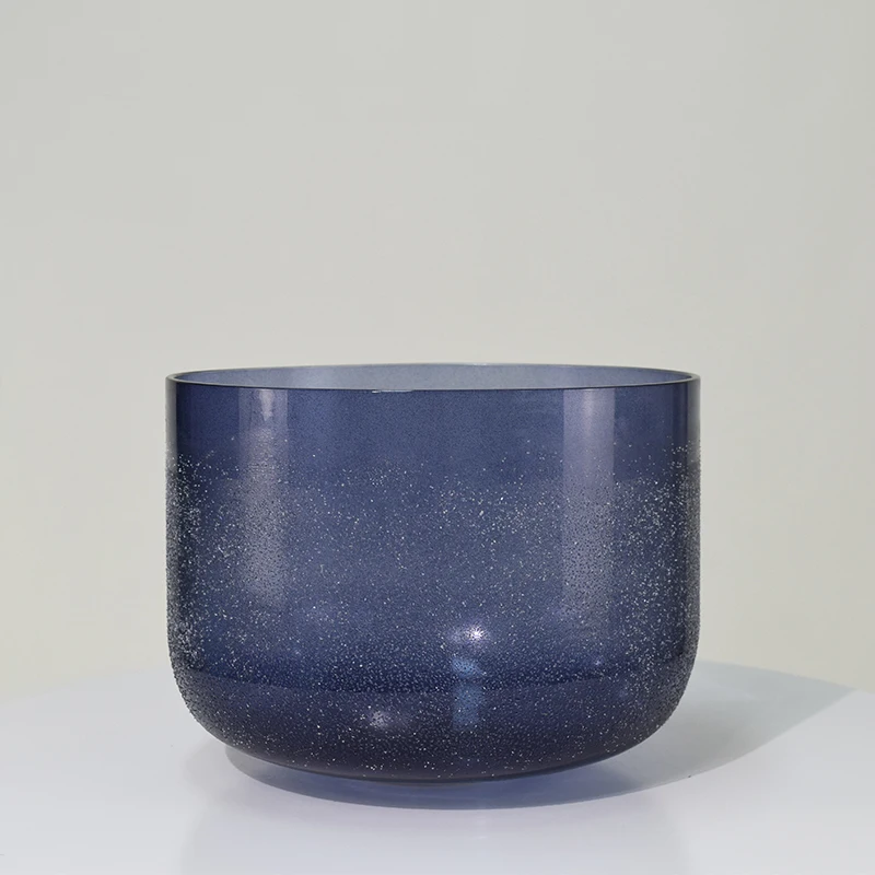 Transparent Alchemy Crystal Singing Bowl 5Inch -9Inch Quartz Crystal Sound Healing Instrument for Industrial Yoga Meditacion
