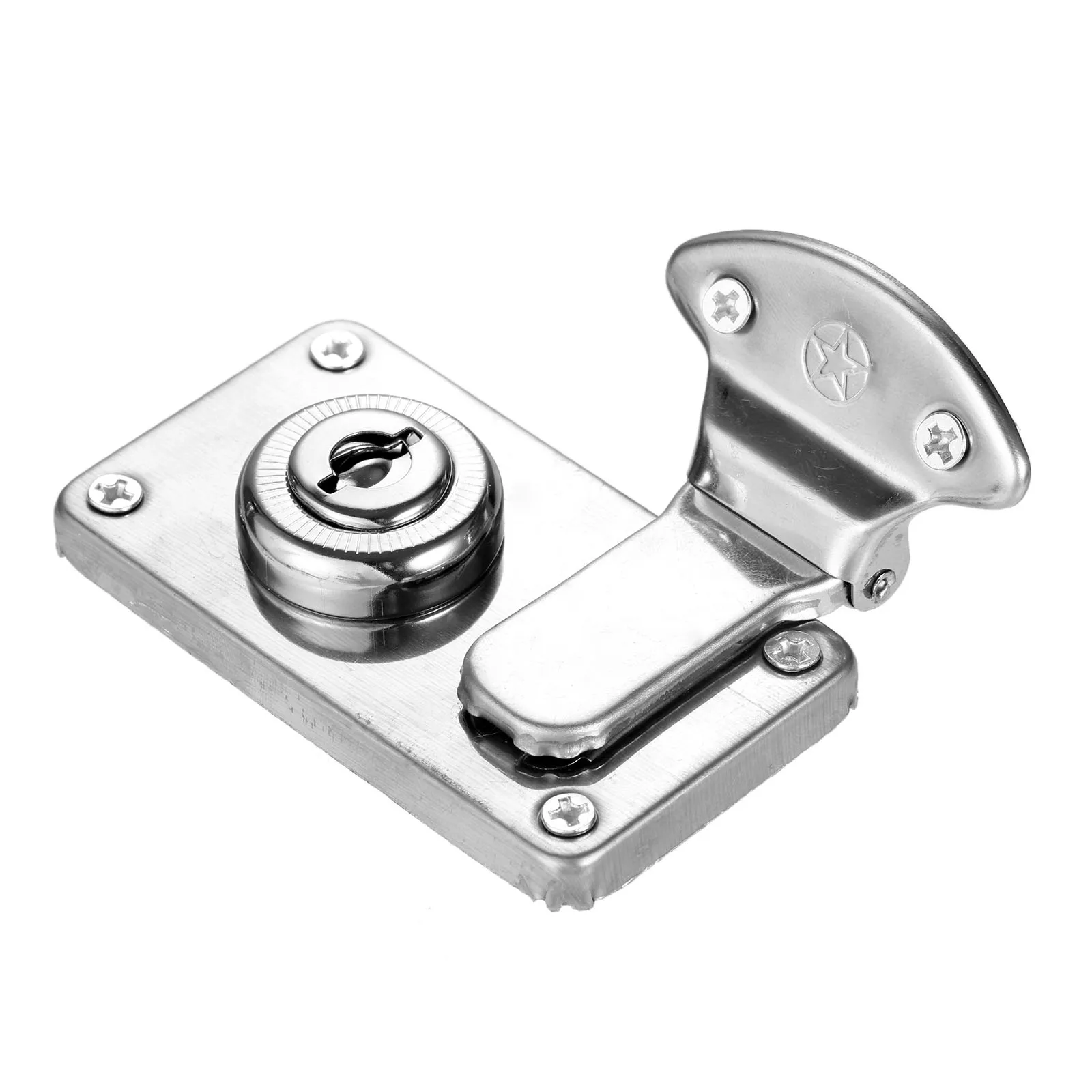1PC Silver Toggle Hasp Latch Lock With Screws Great For Heavy Duty Wooden Box Jewelry Wine Chest Toolbox Home Hardware 73*41mm