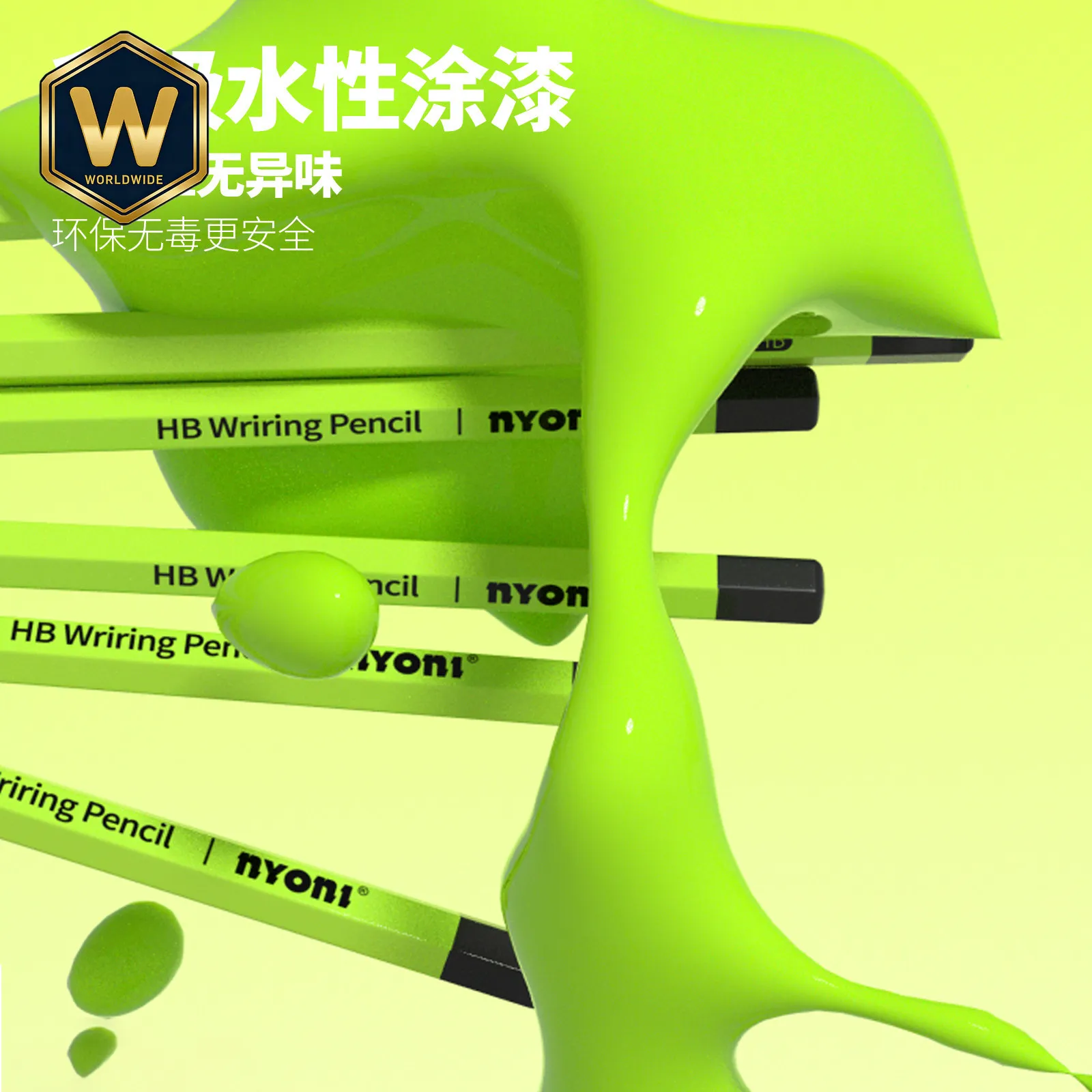 

16 шт. сменных стержней для гелевых ручек на водной основе NYONIHB/2B, плавное письмо, устойчивый к поломке стержень, шестигранная форма корпуса, для каллиграфии и рисования