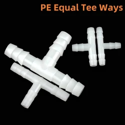 3~50PCS O.D 4~26mm White Tee Connector PE Pagoda Hose Joints Garden Irrigation Plastics Accessories Aquarium Water tank Adapter