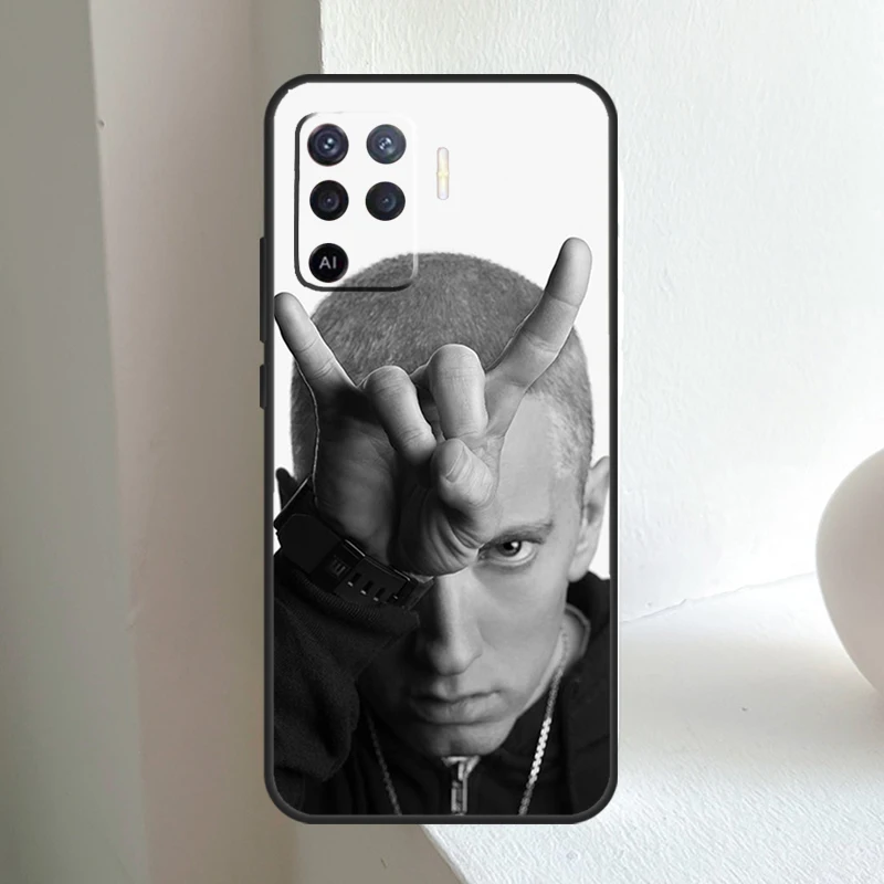 Hip Hop Rapper Eminem Rap Phone Case For OPPO A77 A57 A17 A96 A76 A16 A94 A74 A54 A53 A31 A5 A9 A52 A72 A91 A93 A15 image 4