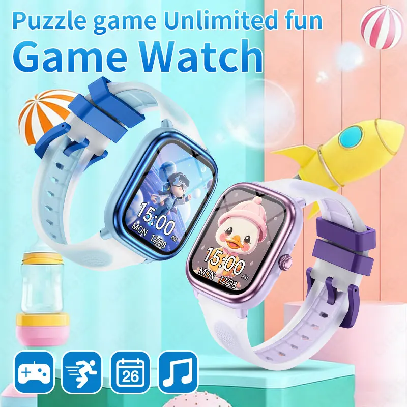 

LIGE Gift for Boys Girls 2026 New Kids Smartwatch HD Touch Screen Child Games Smartwatch Music Sports Watch Children Smart Watch