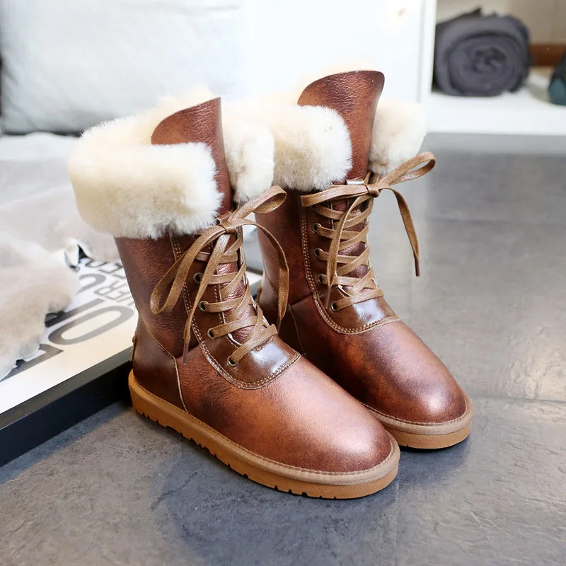 

In 2022, China's Brand Highest Quality Women Snow Boots,Real Leather Sheepskin,100% Wool Classic Women Shoes, Free Delivery