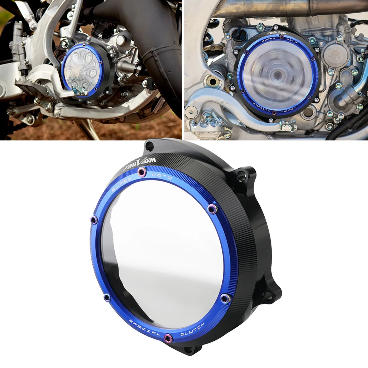 

NiceCNC Motorcycle Clear Clutch Cover Guard for Yamaha YZ 250F YZF 250 YZ250F 2019 2020 2021 Transparent Protector Aluminum