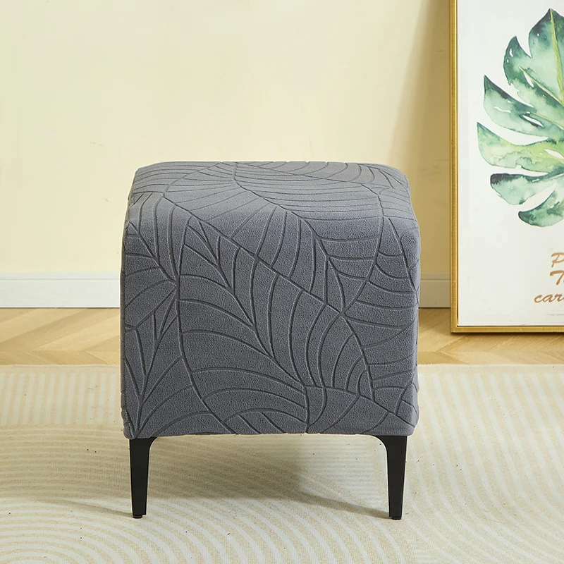 1 قطعة غطاء الجاكار العثماني بلون تمتد مربع مسند القدمين غطاء مكافحة القذرة أريكة مسند القدمين الغلاف لغرفة النوم فندق الحفلات