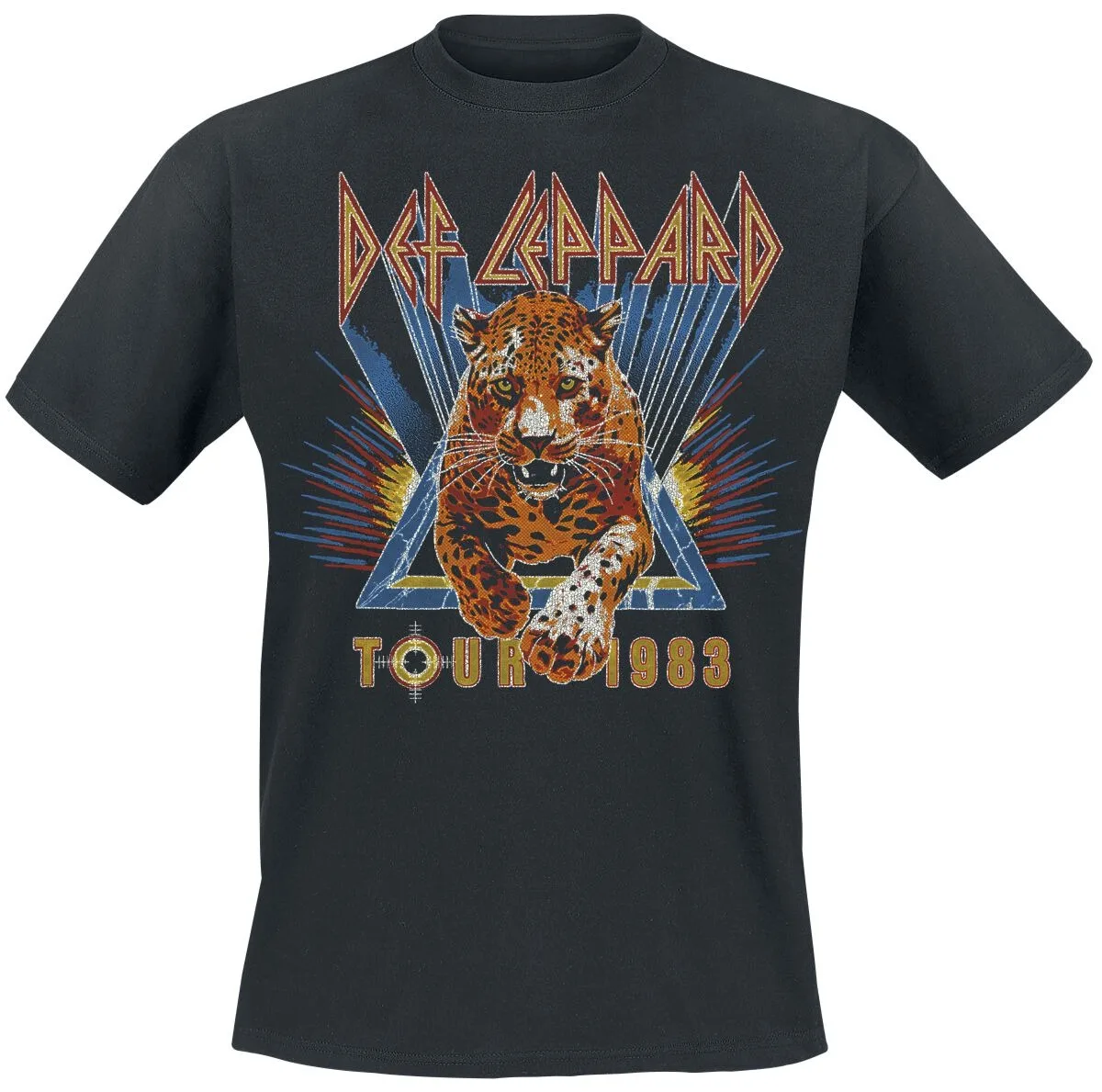Def Leppard Love Bites Leopard Unisex T-shirt Vintage Tattoo Print Rock Tee