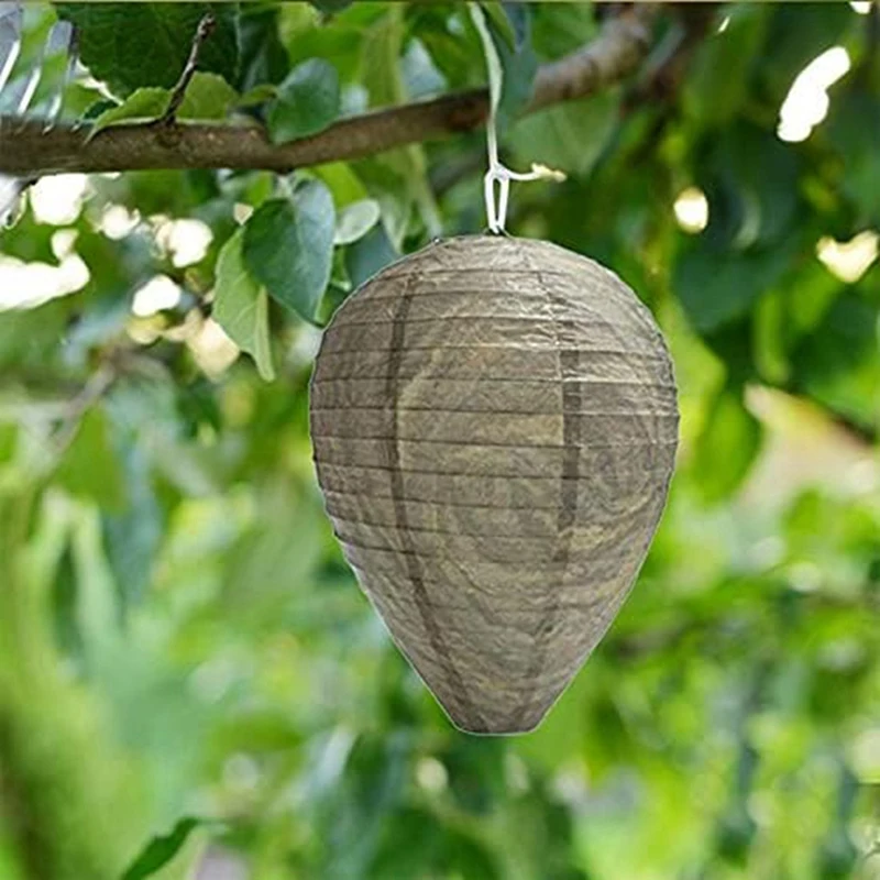 Wasp Nest Decoy, Hanging Wasp Deterrent Wasp Trap Fake Wasp Nest For Home And Garden Outdoor Wasp Deterrent Durable Easy To Use