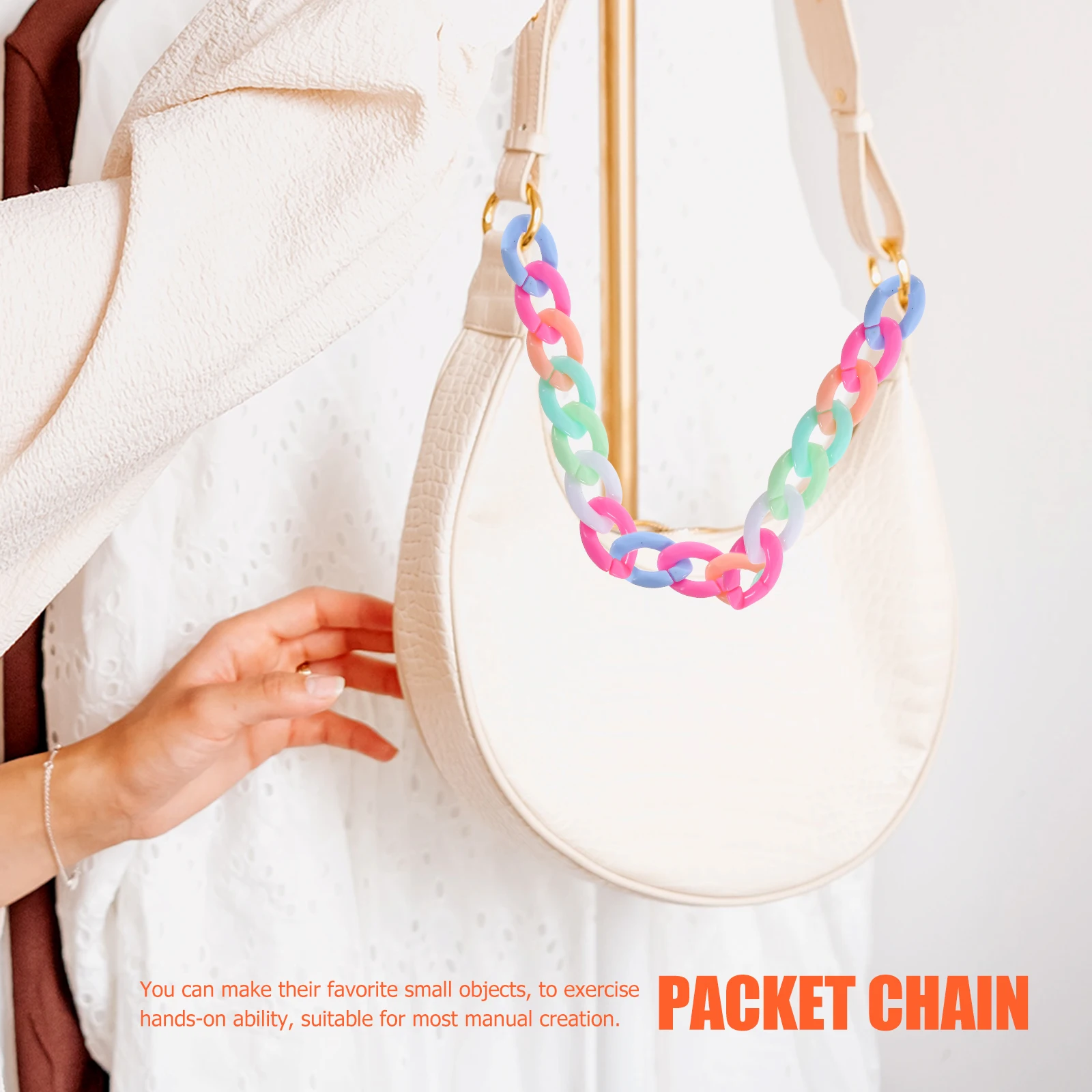 

800pcs Oval Acrylic Linking Rings Diy Jewelry Bag Chain Craft Quick Connectors Handbag Bracelet Straps Buckles Open Detachable