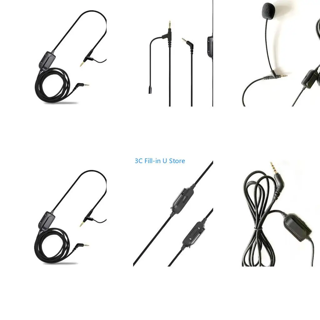 Cable auriculares estéreo VoIP G8TA para auriculares para juegos Boompro V-MODA Crossfade