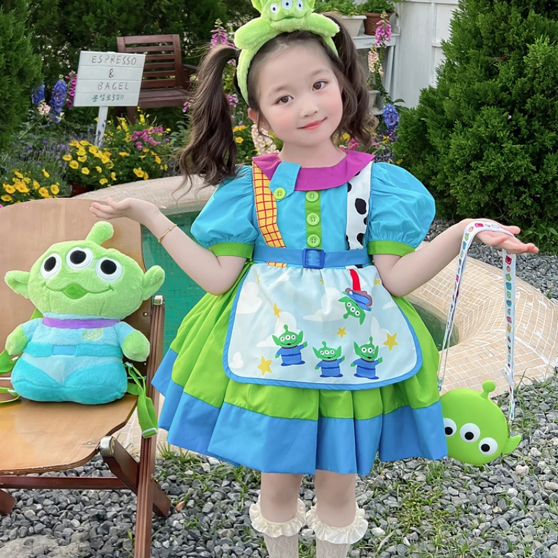 Baby Girl Dress Cosplay Summer Children's New Lolita Princess Dress Handmade High Quality Sweet Flower Gilrs Clothes