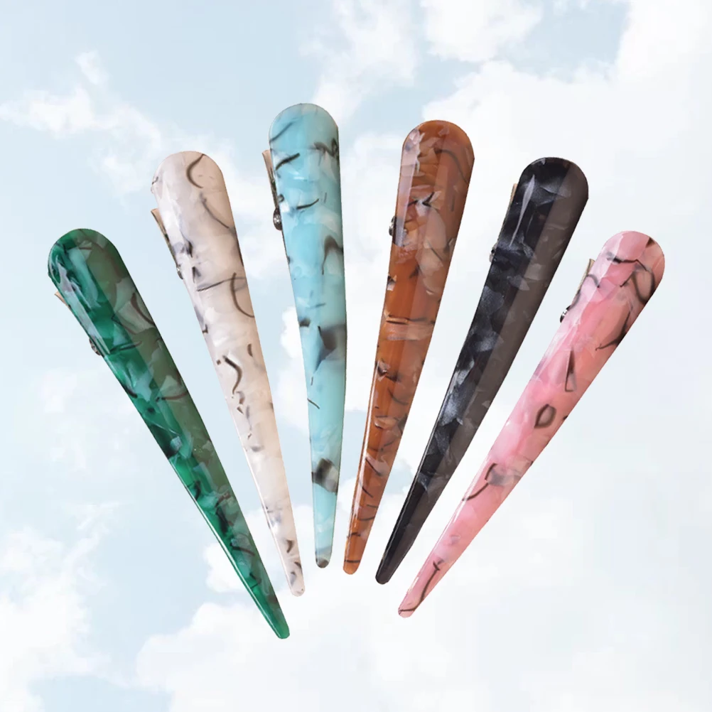 

6 Pcs Clip Hair Accessories Clips Western Needle Pin Cute Barrettes Miss