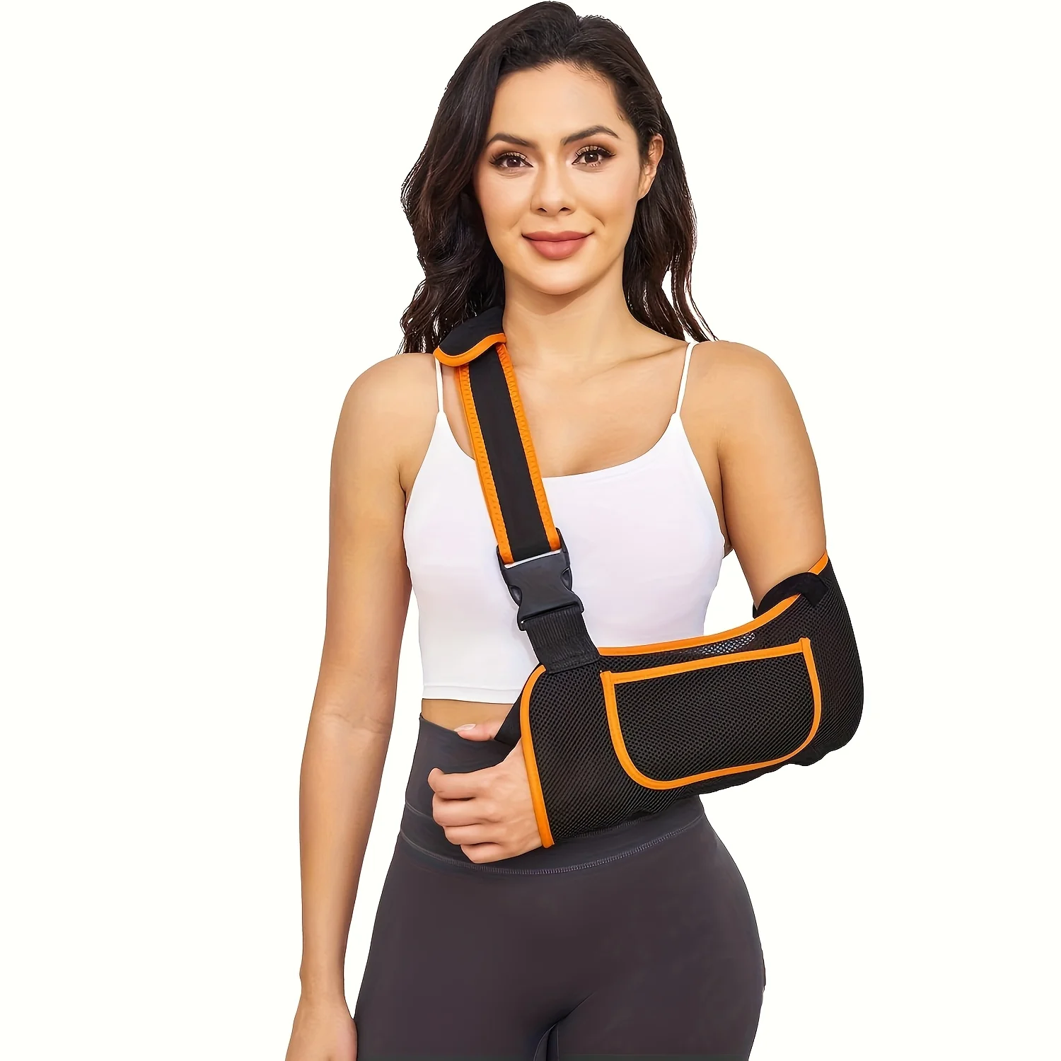 Adjustable Arm Sling Shoulder Immobilizer - Suitable for Men And Women, Rotator Cuff Support - Comfortable Sling for Shoulder In