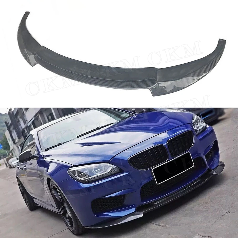 

Carbon Fiber Car Accessorise Front Lip Spoiler Splitters For BMW 6 Series F06 F12 F13 M6 2014-2016 Bumper Chin Shovel Protector