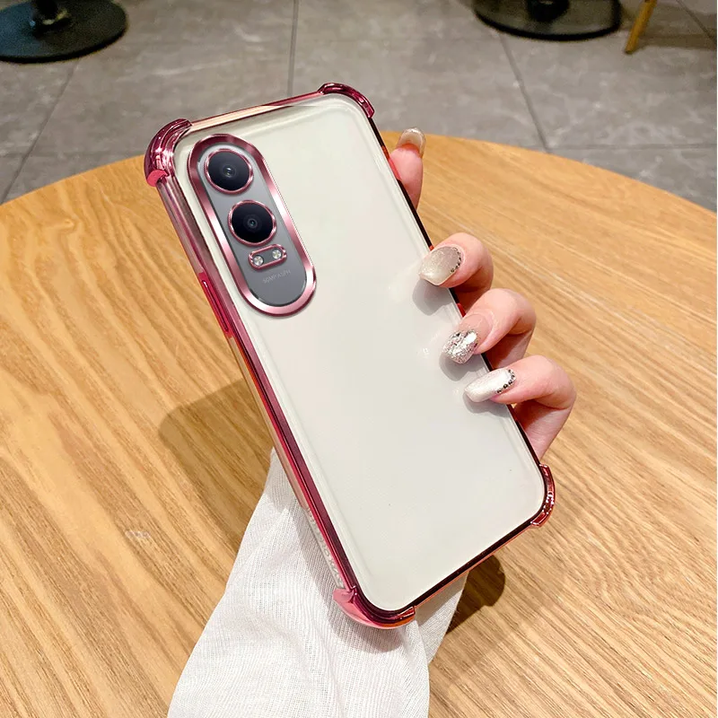 For OnePlus Nord CE4 Lite Case 1+Nord CE4 Lite Cover Nord CE4 Lite Phone Case Bumper Shockproof Protect Cover Clear electroplate image 4