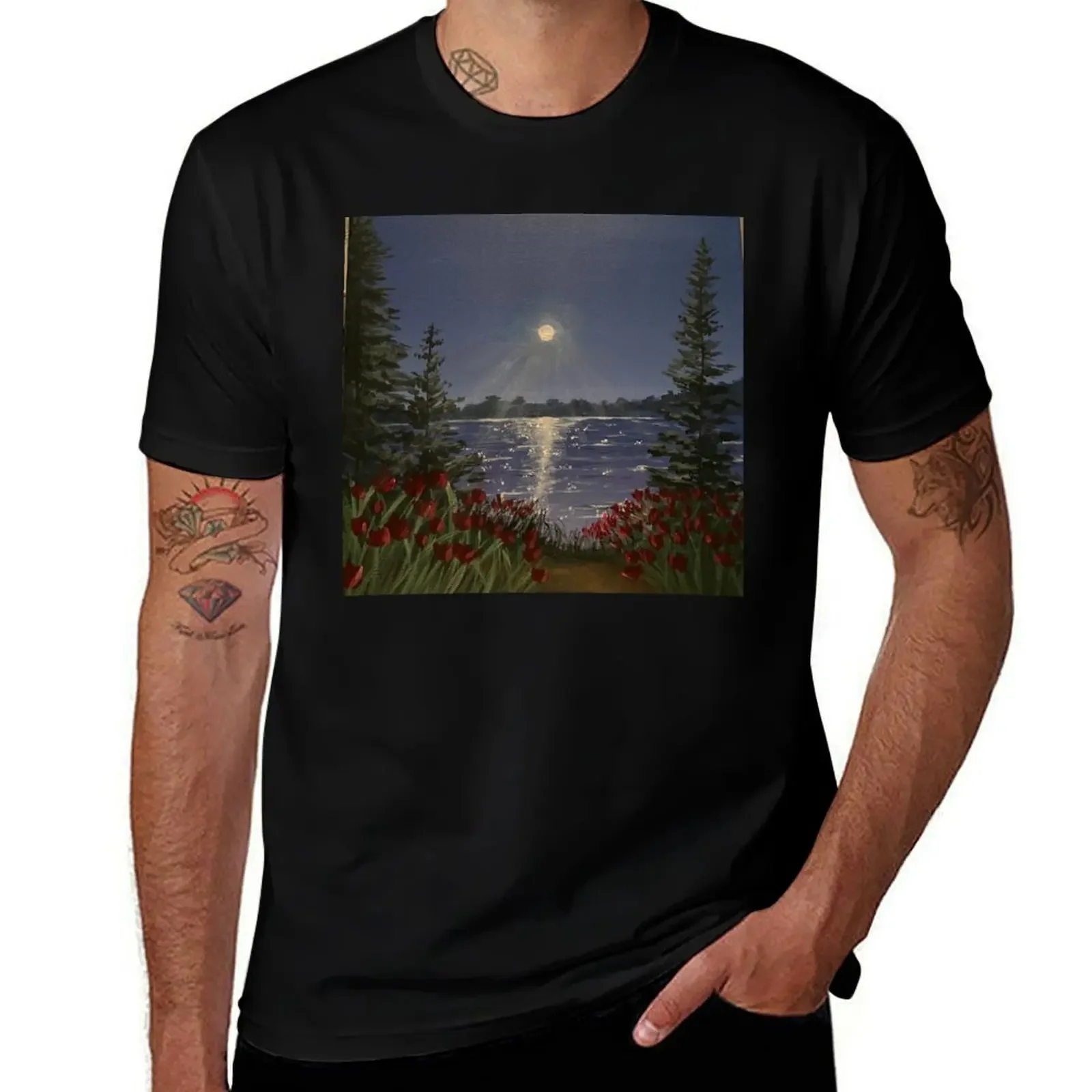 

Moonlight T-Shirt Man t-shirt graphics plain mens plain t shirts