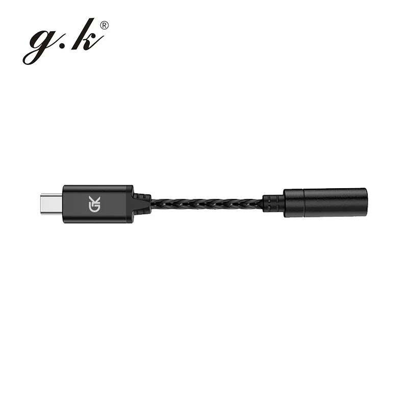 GK X1 مضخم ضوت سماعات الأذن محول HiFi سماعة Type-C إلى 3.5 مللي متر كابل الصوت رقاقة مكبر للصوت PCM 192 كيلو هرتز كابل محول DAC TE