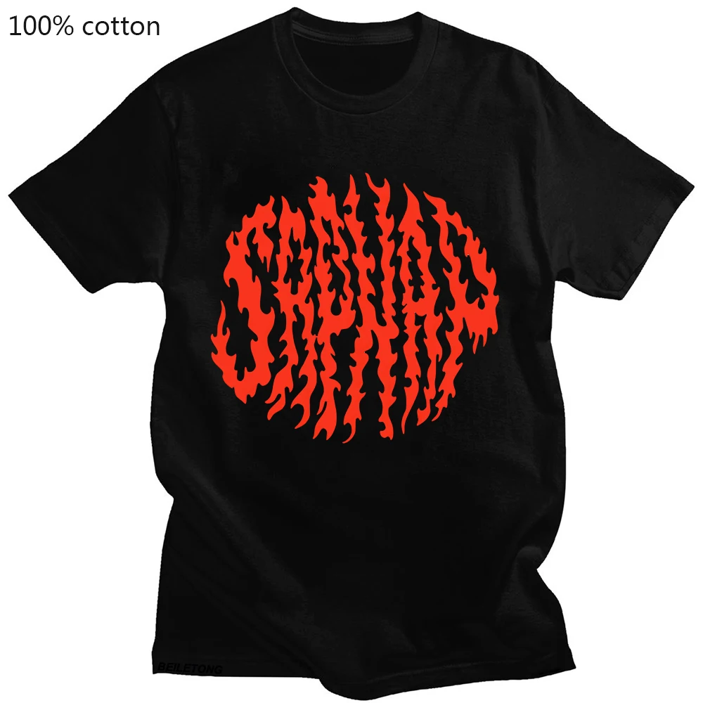 Sapnap Flame T Shirt 100% Pure Cotton Dreamwastaken Dream Smp Mcyt Dreamxd Fire Red Circle Creative Tshirt Women/men Tee-shirt