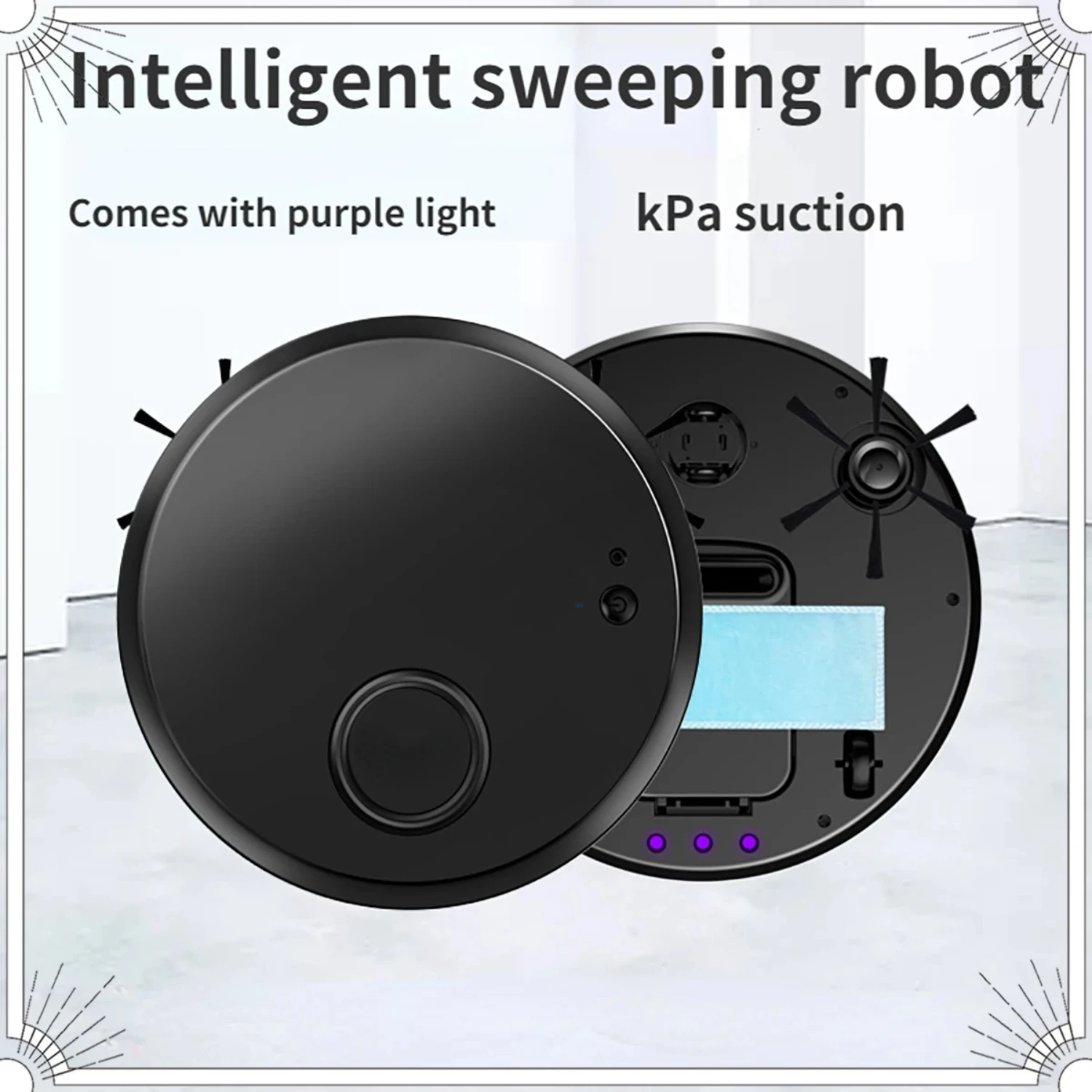 Ultra-Thin, Intelligent 3-in-1 Wireless Sweeping Robot - Automatic Wet and Dry Vacuum Cleaner for Smart Mopping and Cleaning Mac