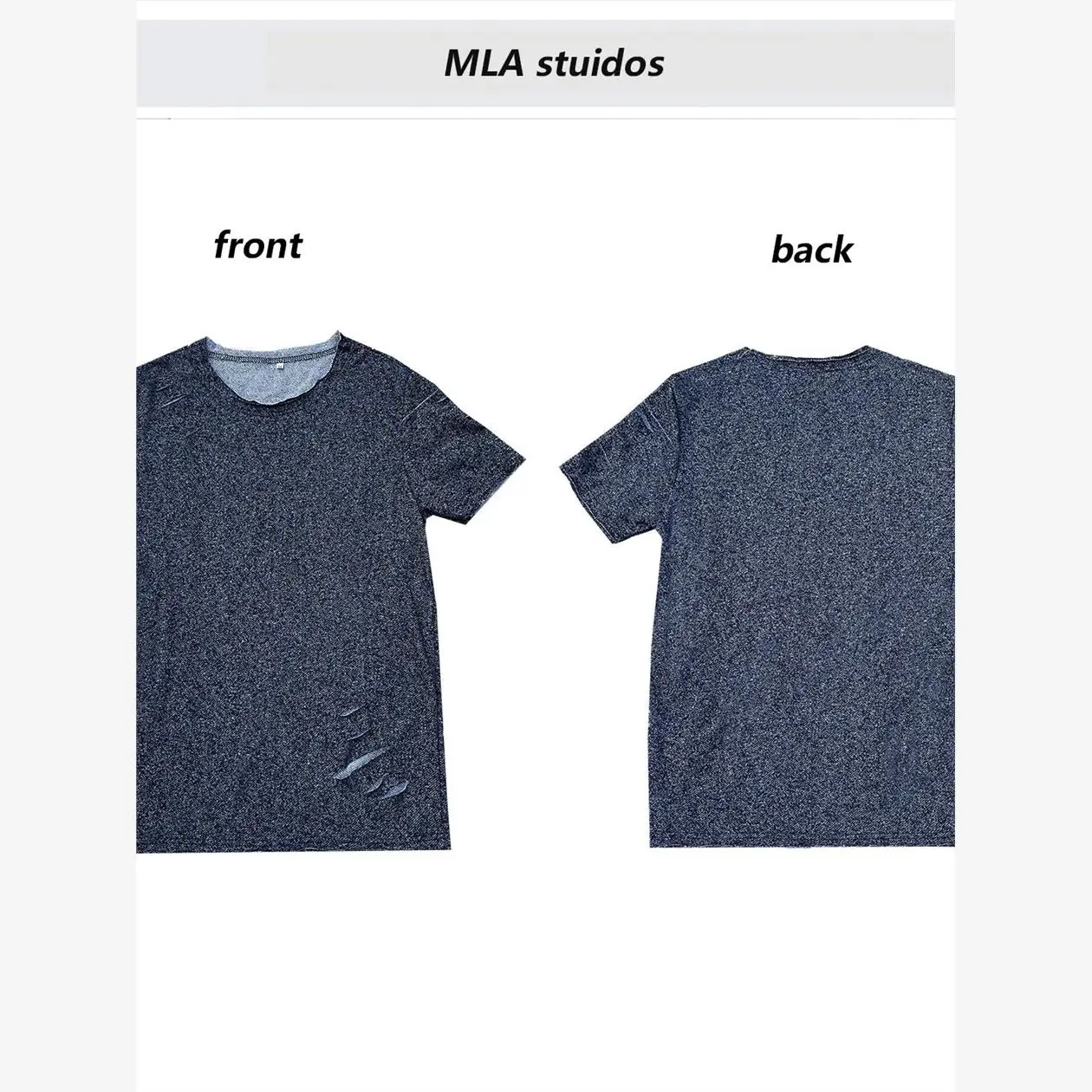 قميص رجالي جديد لصيف 2025 بأكمام قصيرة وتصميم مخصص مع ياقة مستديرة وقصة ضيقة