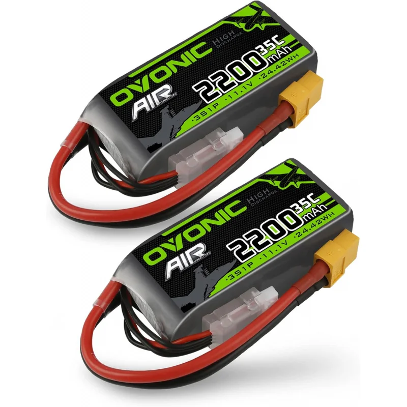 

Аккумулятор OVONIC 3s Lipo 35C (Burst 70C), 2200 мАч, 11,1 В, аккумулятор Lipo с разъемом XT60 для самолета, радиоуправляемого квадрокоптера, вертолета, FPV