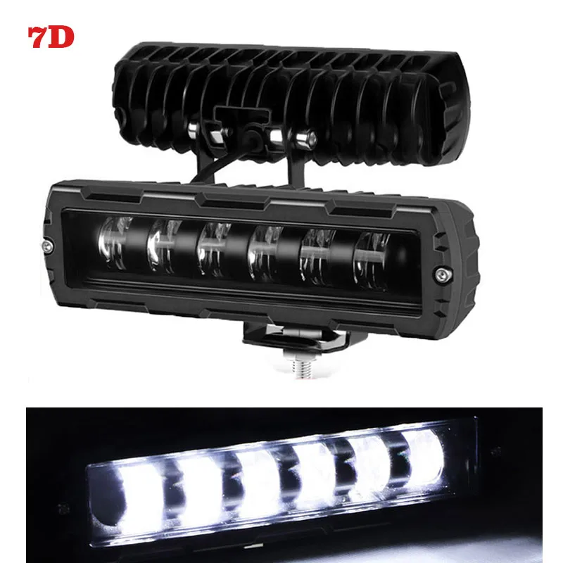 

30W 6 inch LED Light Bar 7D Lens LED Bar Off Road 4x4 Fog Light Work Light Driving Lamp For Cars Trucks ATV SUV Boat Tractor 12V