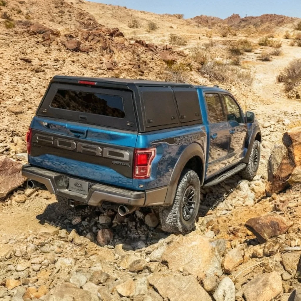 

Easy to Install Aluminum Truck Canopy for Ford‘s F150 8FT Pickup Topper Hard Top Camper Shell Accessories