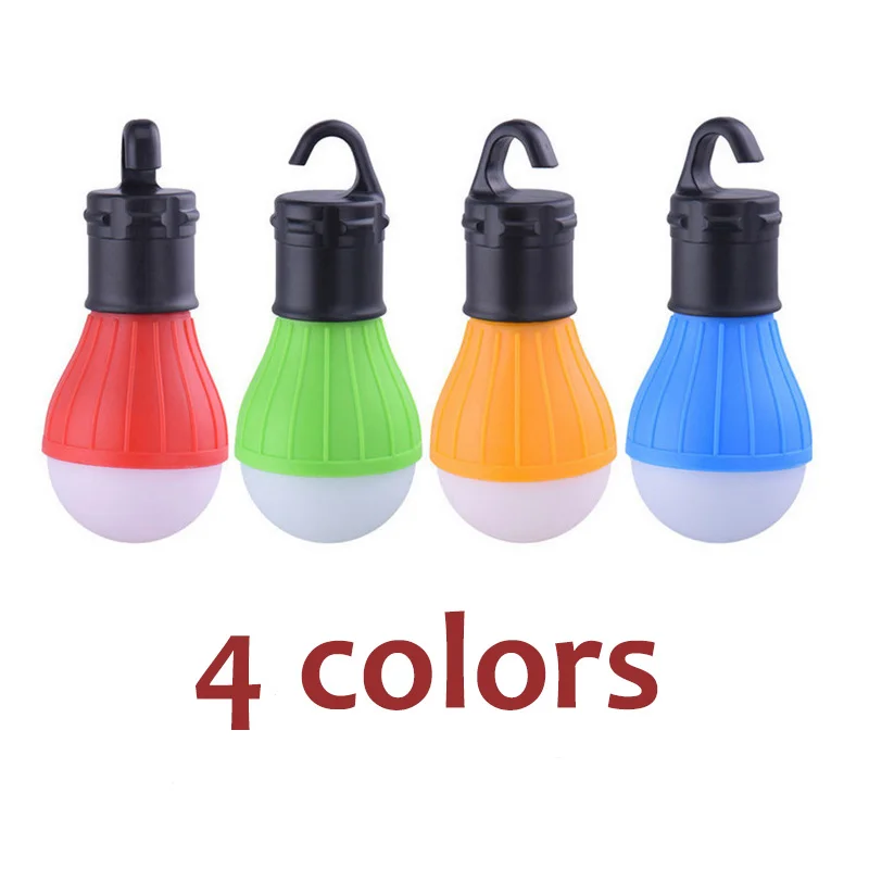 4colors Portable Camping Equipment Outdoor Hanging Camping Lantern Soft Light LED Camp Lights Bulb Lamp For Fishing And Hiking