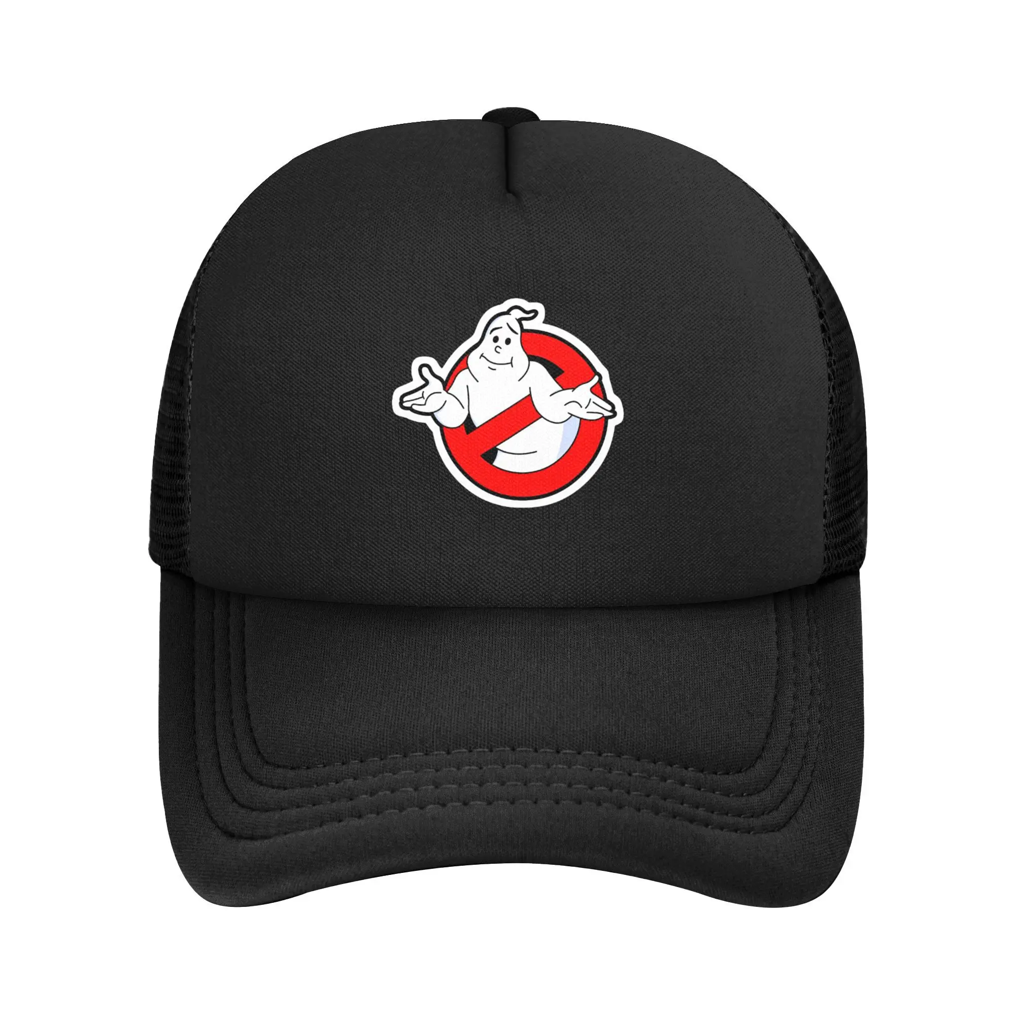 Hombres Mujeres dibujos animados Ghost Busters película gorra de camionero Hip-Hop gorra de béisbol de malla Snapback sombreros de sol gorras de sol transpirables
