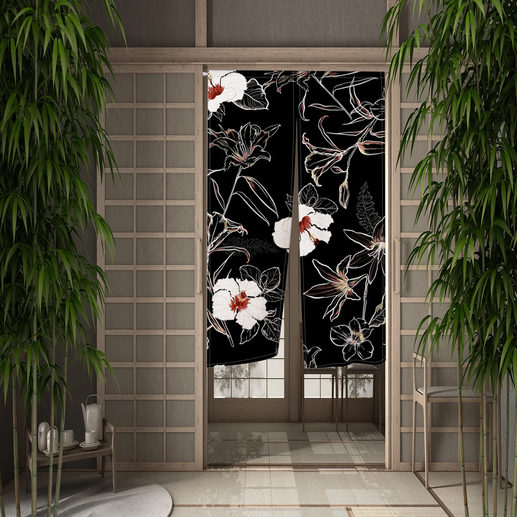 Japanische Luxus-Türvorhänge, – Noren Curtain Doorway Bewertung und Preis