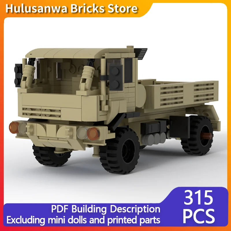 

M1078 Tan Edition Модель военного грузовика MOC Строительные кирпичи Военное оборудование Модульная технология Подарки Праздничная сборка Детские игрушки