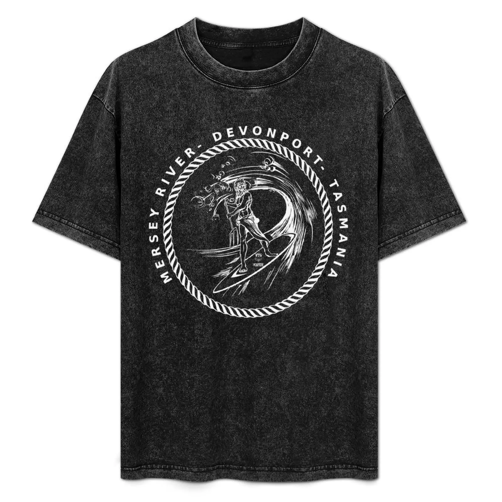 Wiz Motive - Mersey river Surf T-Shirt Basic Comfort Fit T-Shirt for Men