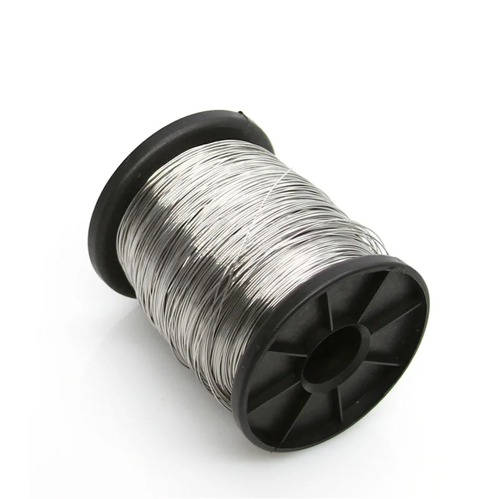 10 Meters Soft Steel Wire Diameter 0.1 0.2 0.3 0.4 0.5 0.6 0.8mm 304 Stainless Steel Wire Single Strand Lashing Soft Iron Wire