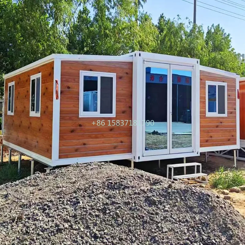 High Quality Prefab Tiny House 20ft Container House Foldable Container Home Office Modular Folding House Prefabricated Tiny Home