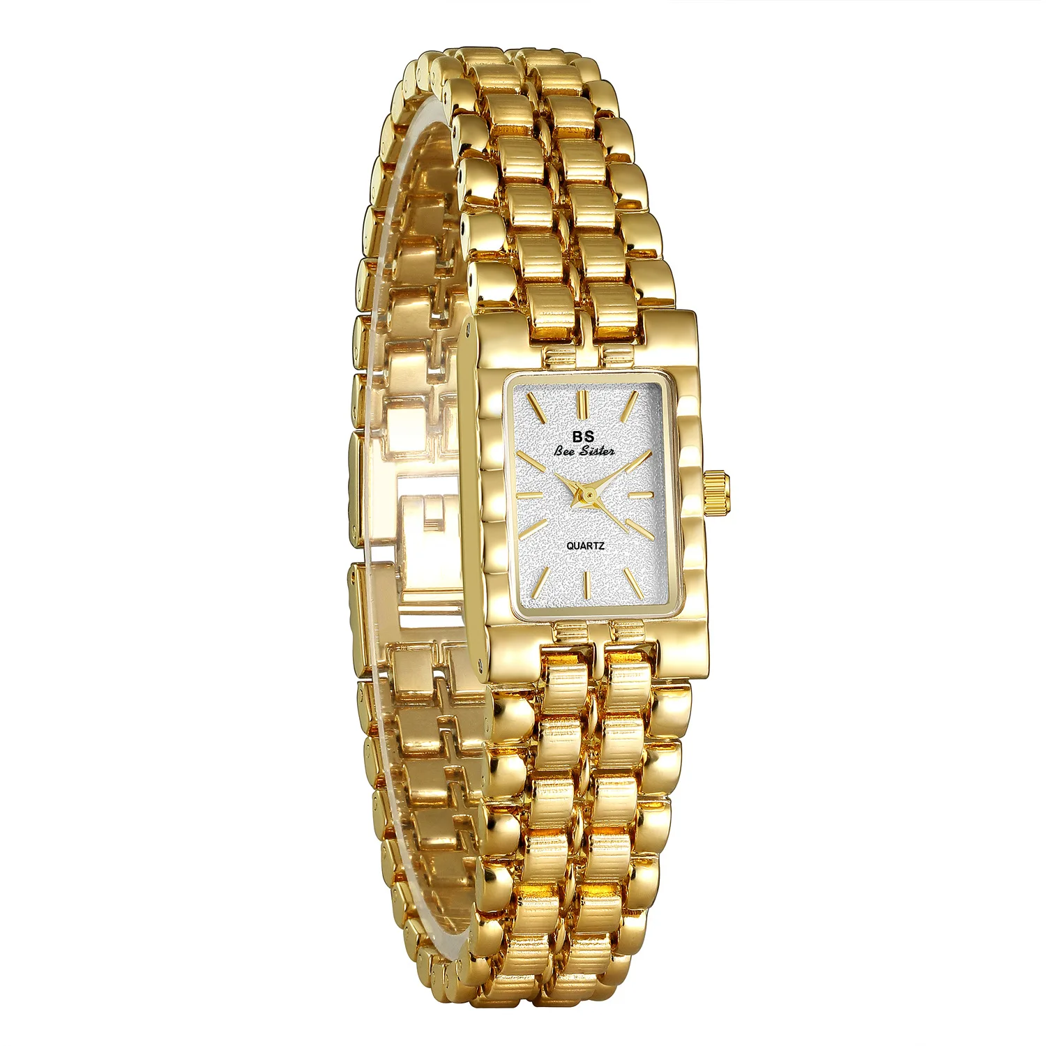 Light Luxury Retro Gold Rectangle Classic Watches For Women Fashion Stainless Steel Womens Watch Vintage Quartz Wristwatches