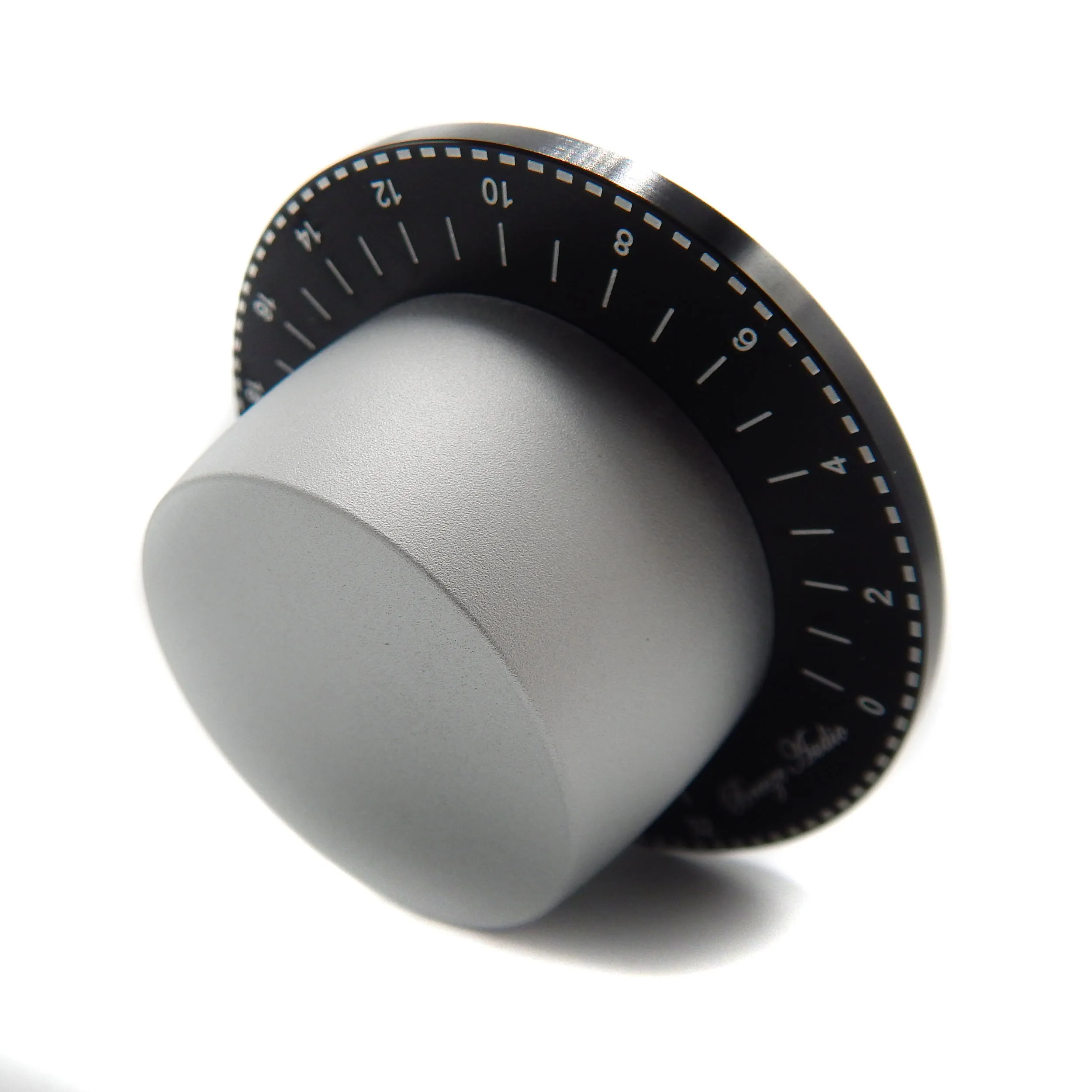 DIY HiFi Aluminium Lautstärkeregler-Knopf Lautsprecher-Potentiometer-Knopf mit Skalenmarkierung Durchmesser 60mm Höhe 28mm für Audio-Verstärker