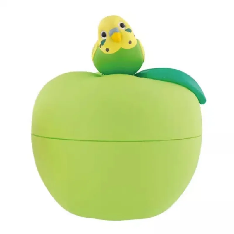 BANDAI Japan Gashapon Figure Anime Cute Bird Apple Storage Box Parrot Kawaii Figurine Capsule Toys For Boys Girls Gift