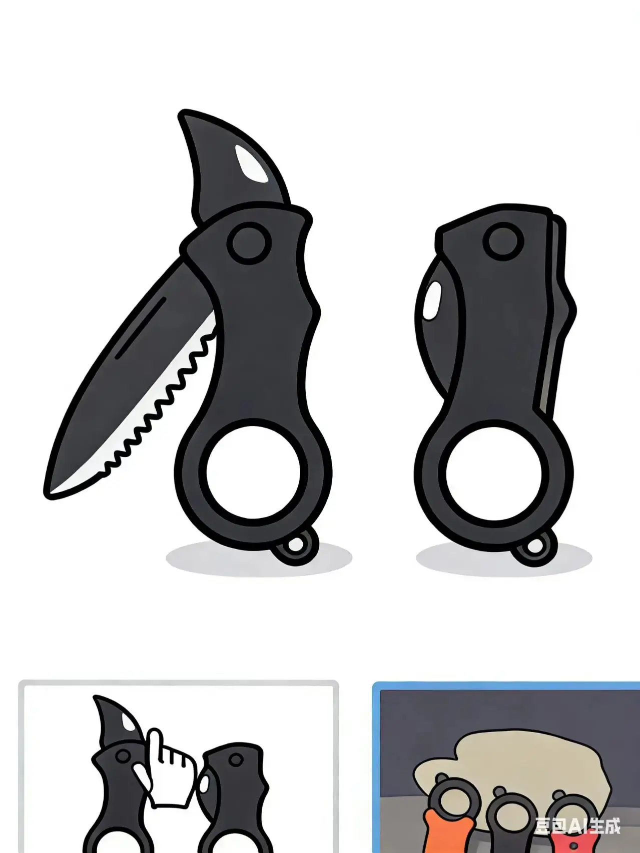 New New Mini Folding Knife Portable Pocket Knife Camping Food Processing Food Construction Repair Outdoor Equipment Keychain Mouth - Aliexpress Deal