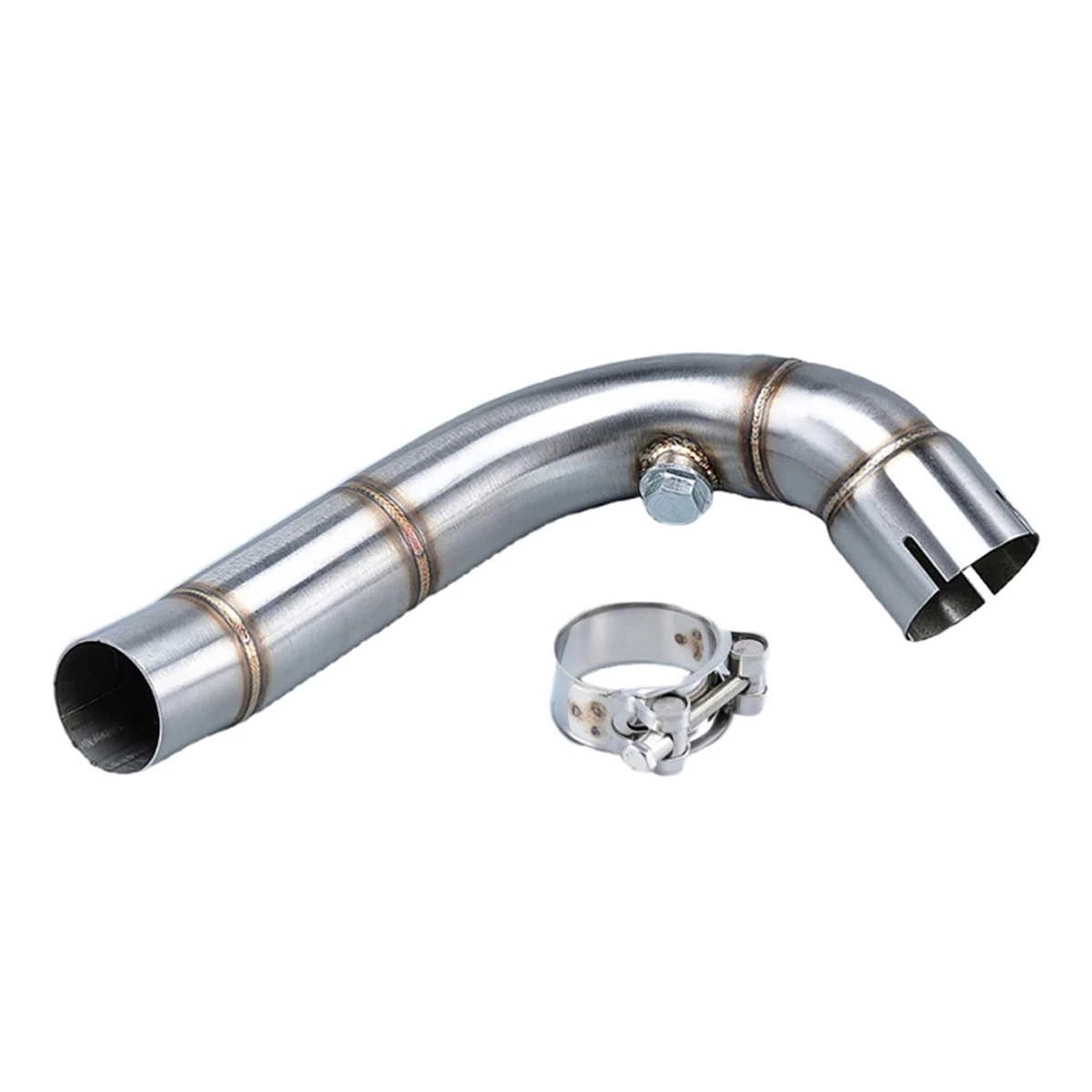 Stainless Steel No Resonator Exhaust Mid Link Pipe Modified Replacement Parts For Honda CBR600RR F5 Sport Bike