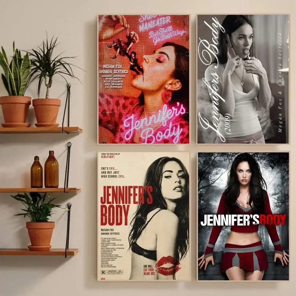 Jennifers Body Poster Waterproof Wall Art Sticker For Bar Living Room Vintage Room Decor High Quality Print Gift