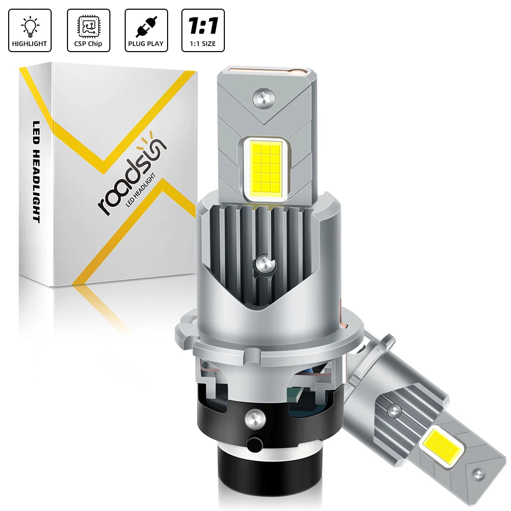 

2 шт. D4S D2S светодиодные лампы для фар HID Canbus без ошибок 300 Вт D2R D4R ксеноновая автомобильная лампа Auto светильник 12 В 24 В Plug & Play дальний/ближний свет