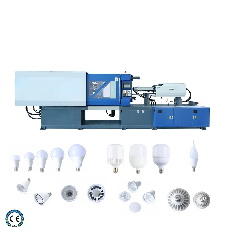 Factory Direct Sale Pc Pp Full Automatic Horizontal Servo Motor LED Bulbs Injection Blow Molding Machine with CE Certificate