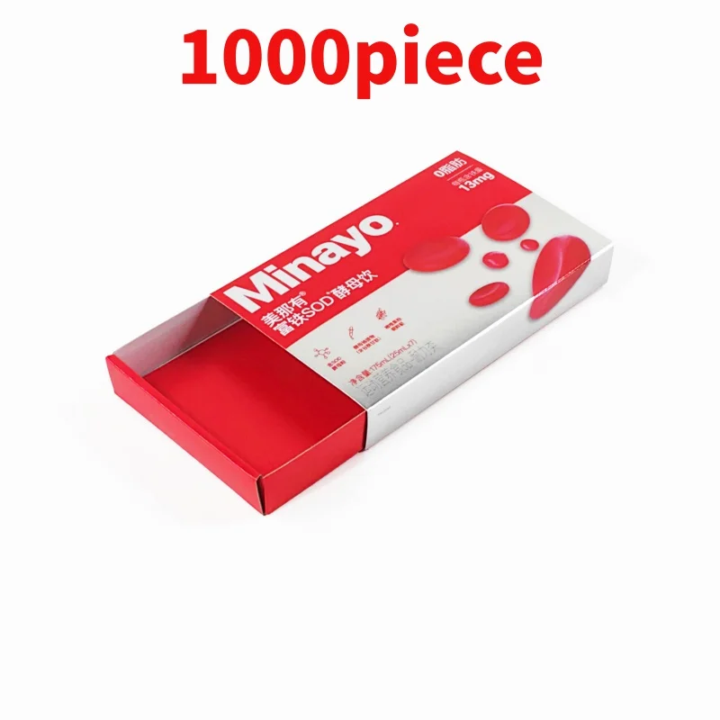 

10 00piece.Custom.Manufacturers custom product box Recyclable carton corrugated cosmetic folding food paper box packaging drawer