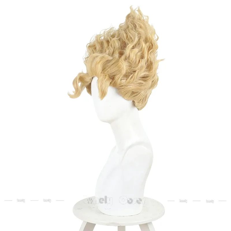 CyIdentity V ألمع ستار شعر مستعار تأثيري Hullabaloo مايك مورتون شقراء متموجة الباروكات الرجال النساء المهرجين كرنفال لعبة الهالوين الموسم #3