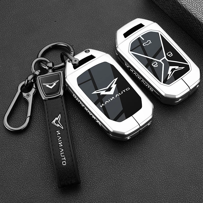 Car Zinc Alloy TPU Car Key Case Cover Holder For KAIN Kaiyi Kunlun IHD R 300 500 EV Smart Key Control Car Styling