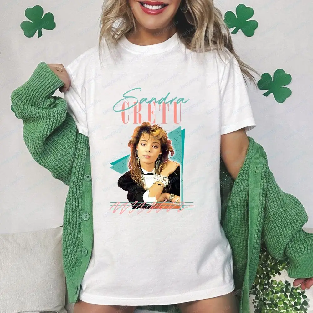 Sandra Cretu - Retro Casual Fashionable Fun Crazy Neutral Classic Cotton Short-sleeved T-shirt Suitable for Both Men and Women