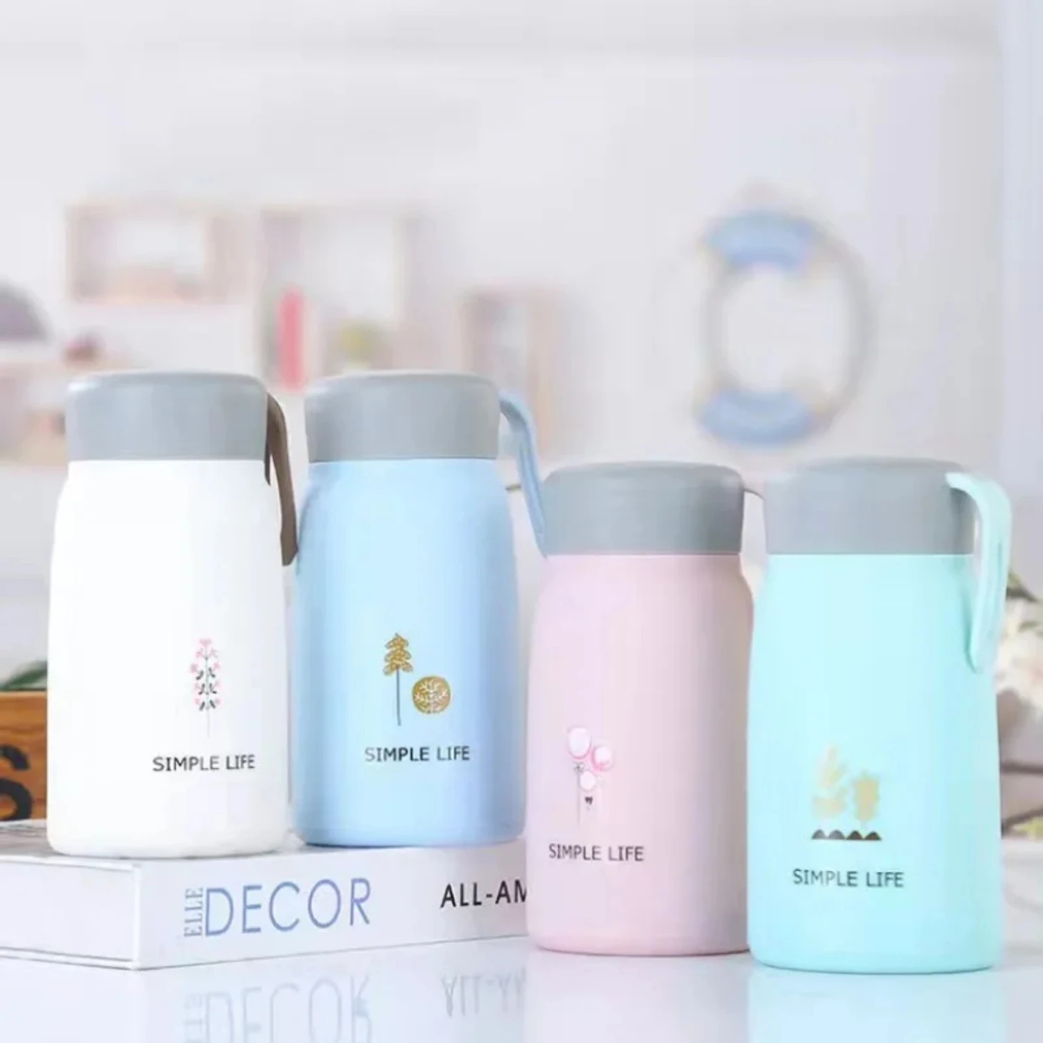 

Promotional Gifts Glass Warm-Keeping Water Cup Female Student Cup Cute Internet Celebrity Small Q Cup Adorable Rabbit Cup